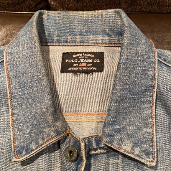 Vintage Ralph Lauren Polo Denim Jacket -Sz Lg. - Picture 7 of 10